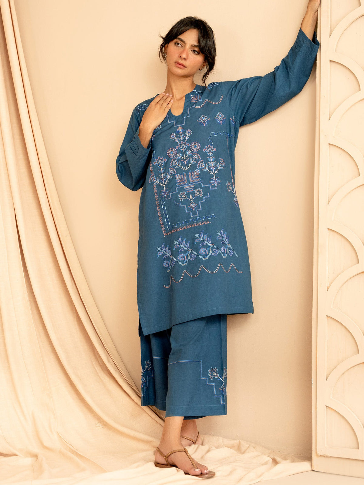Embroidered Co-ord Set