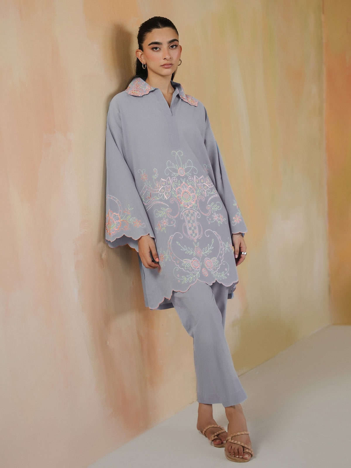 Embroidered Co-ord Set