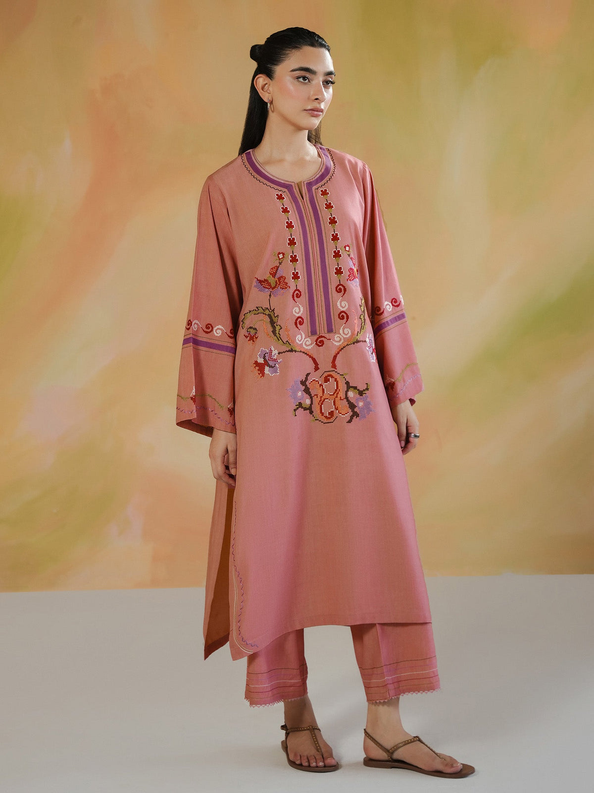 Embroidered Co-ord Set