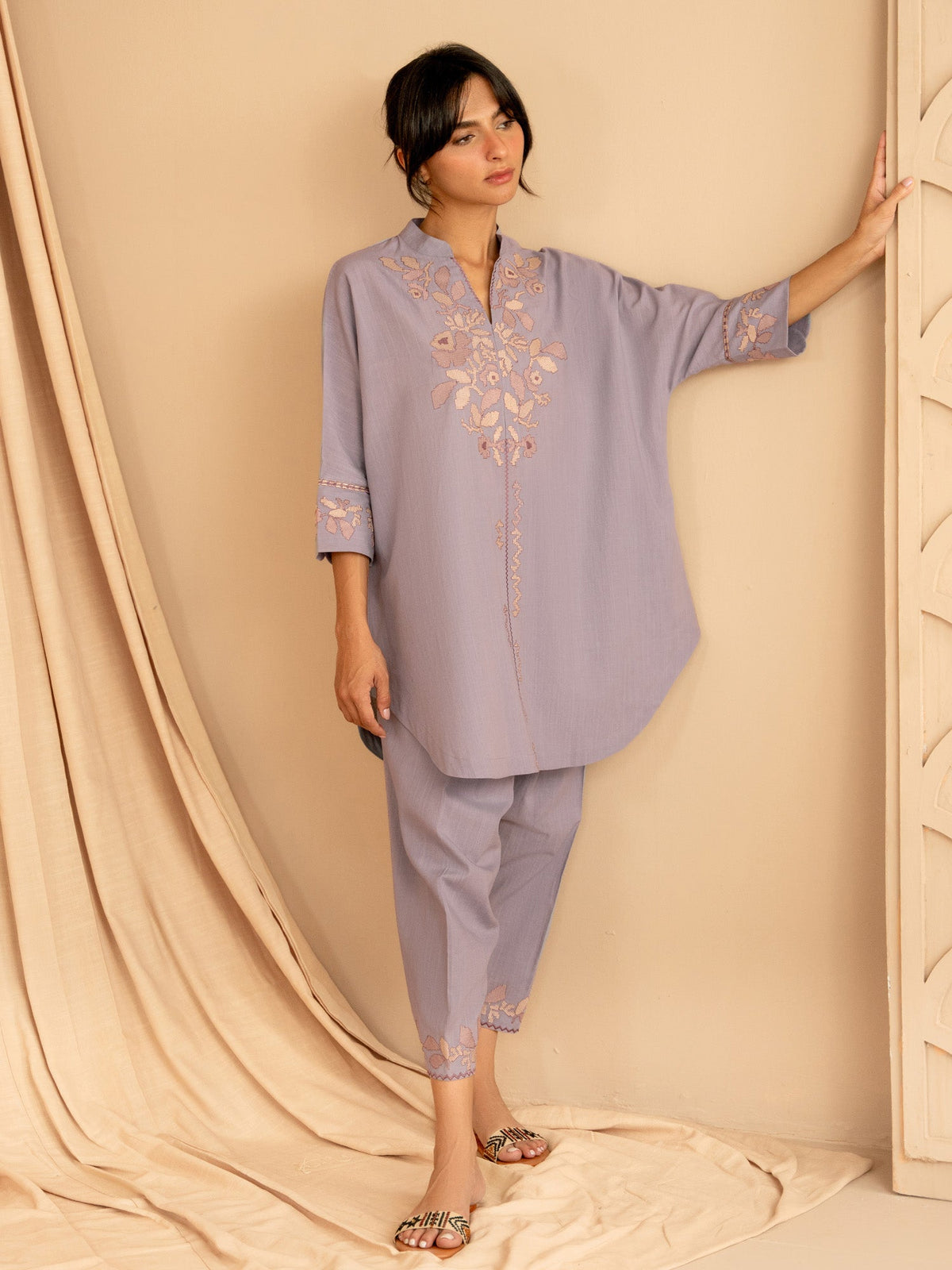 Embroidered Co-ord Set