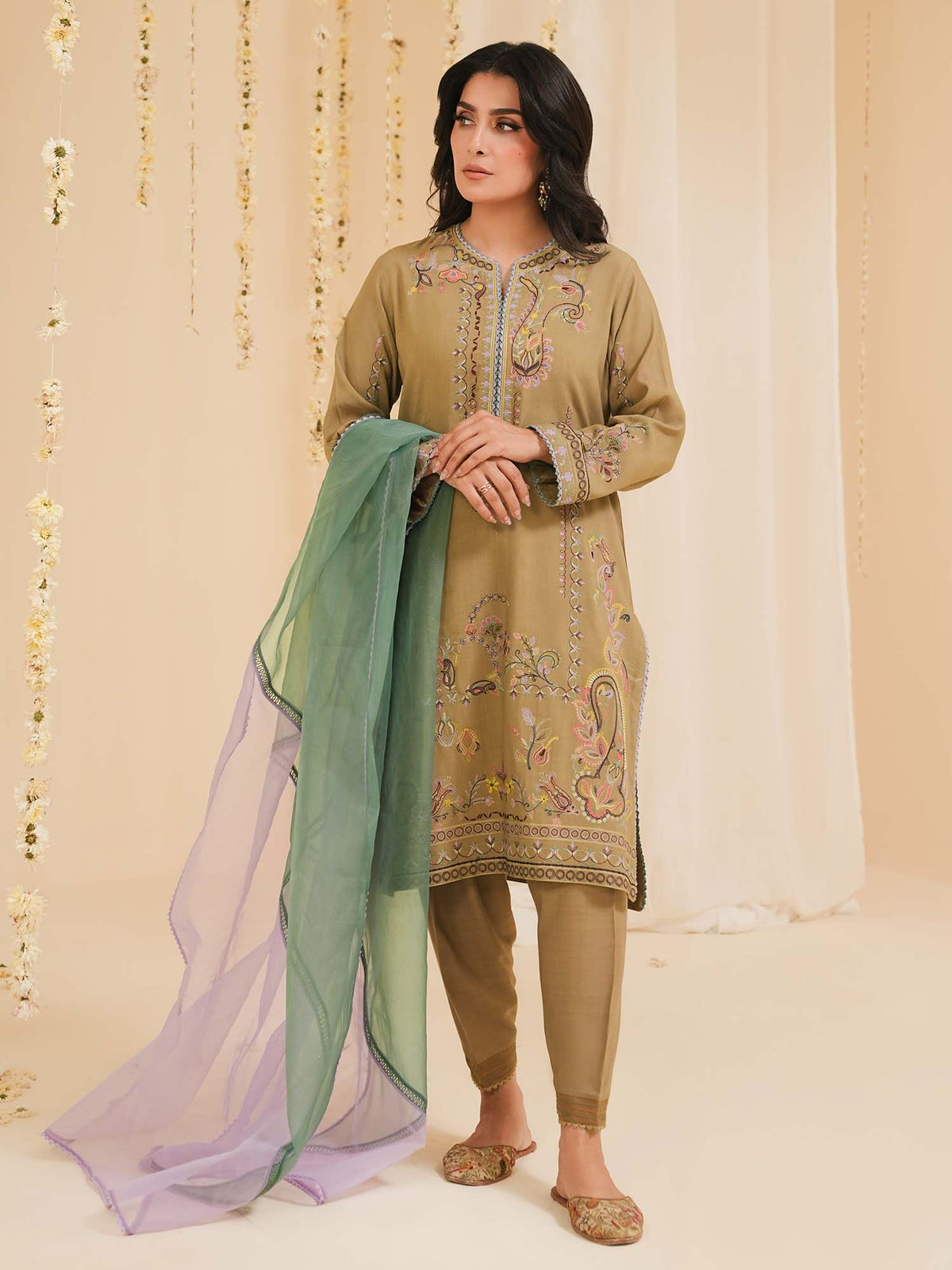 3-Piece Embroidered Suit