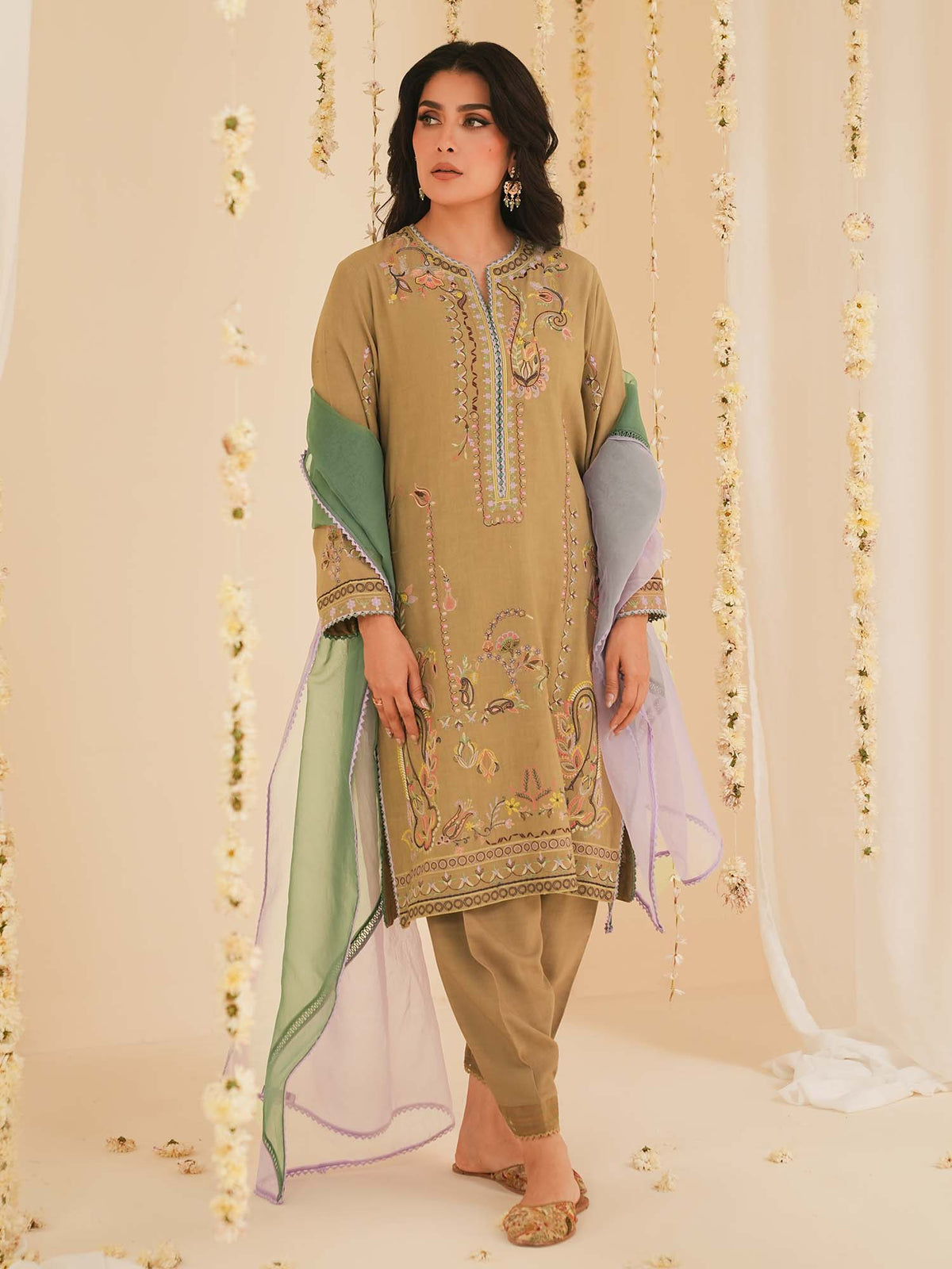 3-Piece Embroidered Suit
