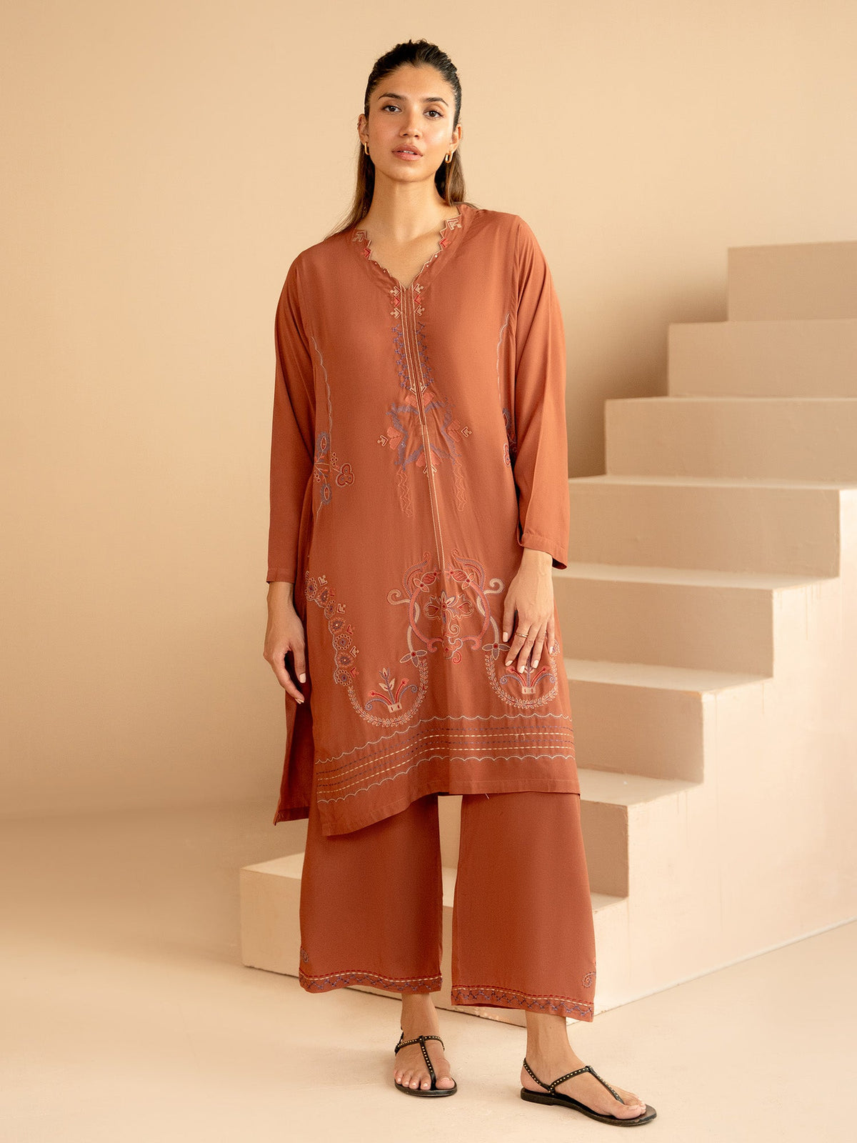 Embroidered Co-ord Set