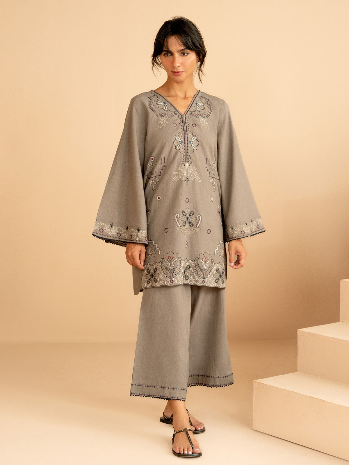 Embroidered Co-ord Set