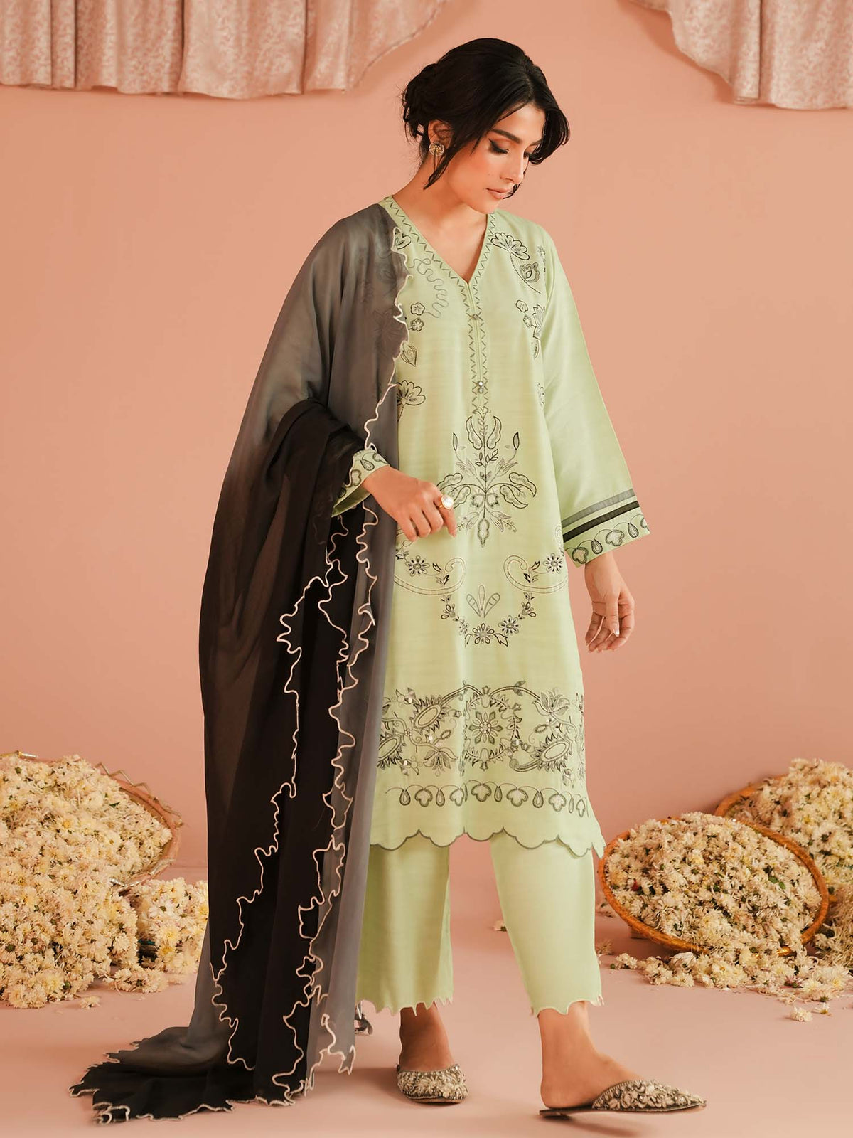 3-Piece Embroidered Suit
