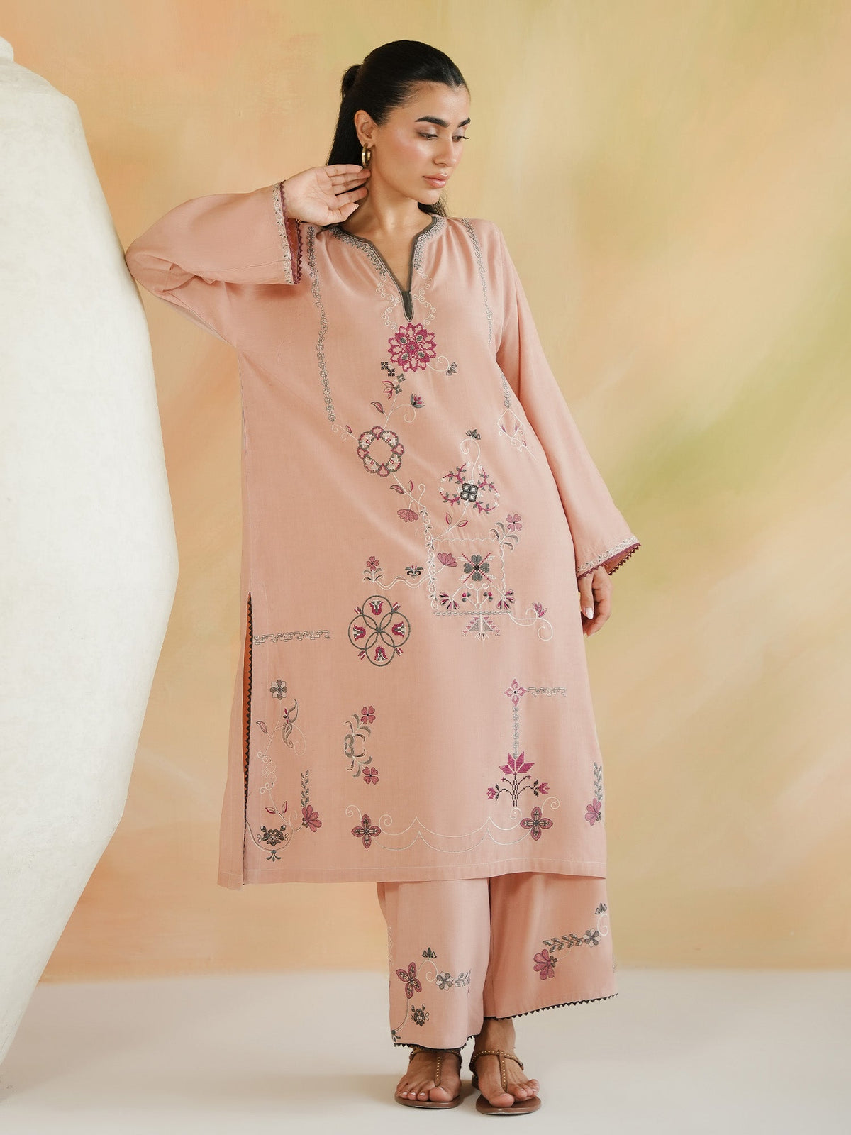 Embroidered Co-ord Set