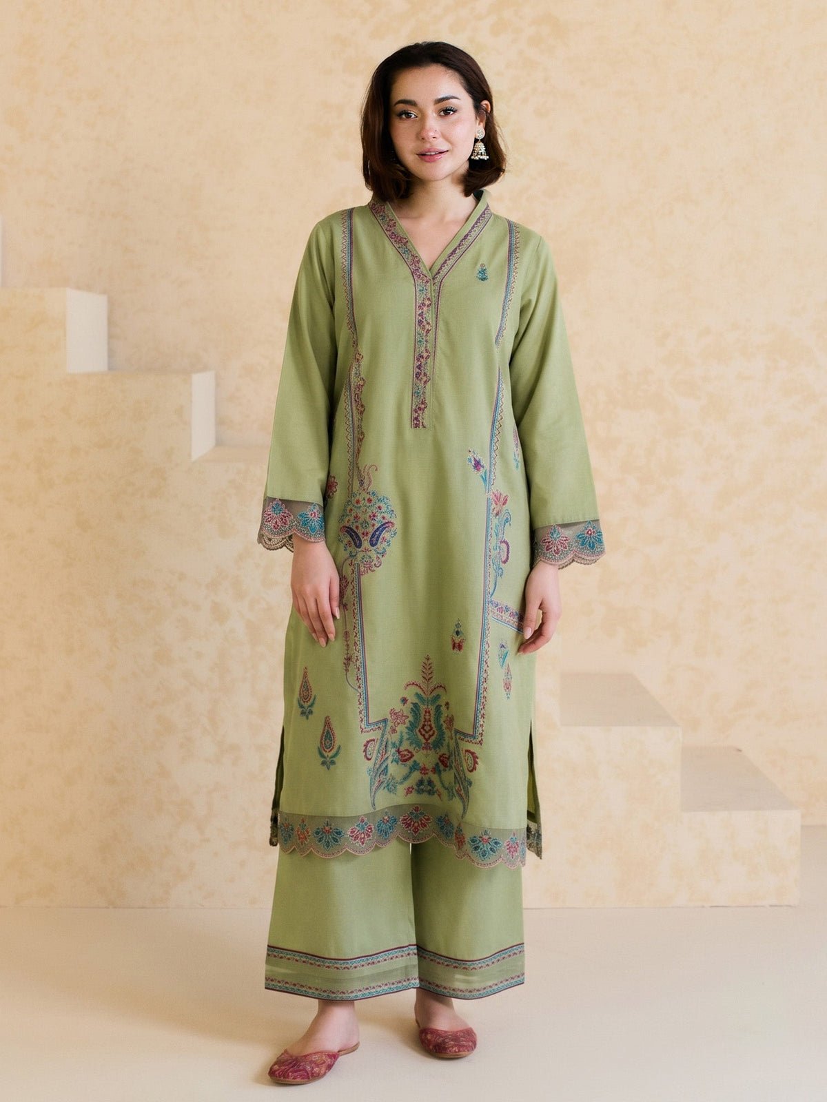 Embroidered Co-ord Set