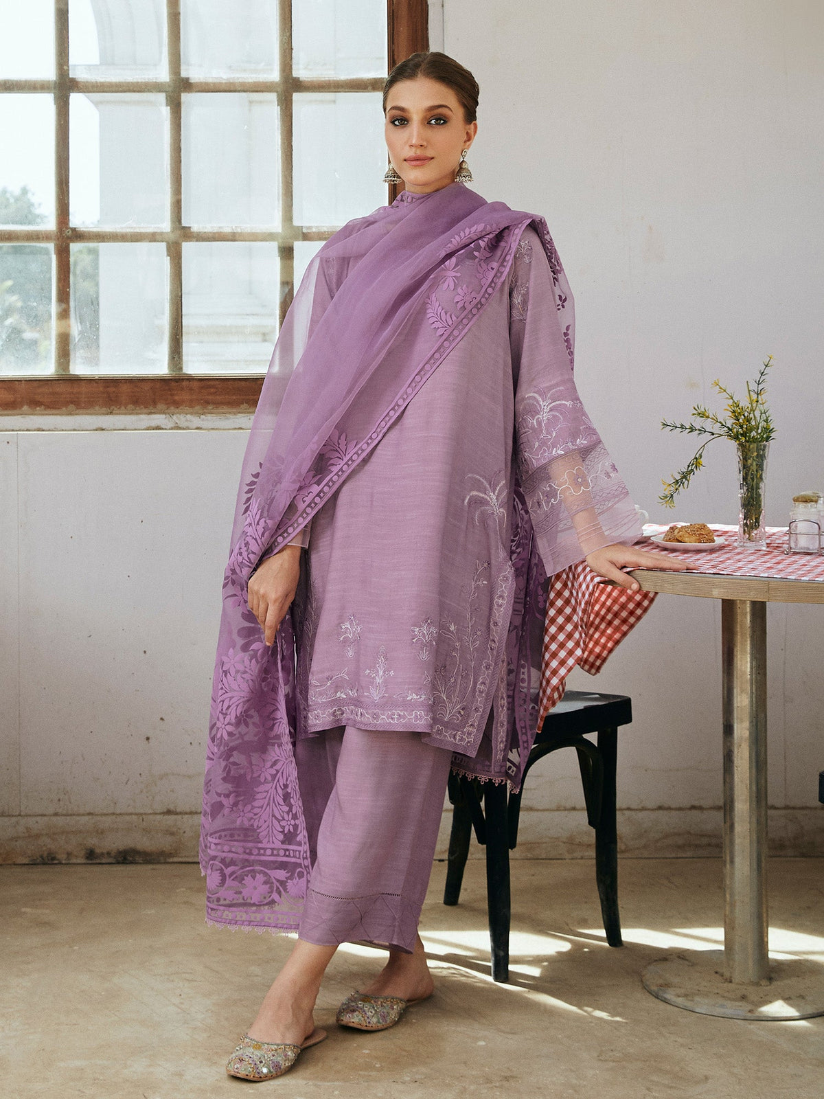 3-Piece Embroidered Suit