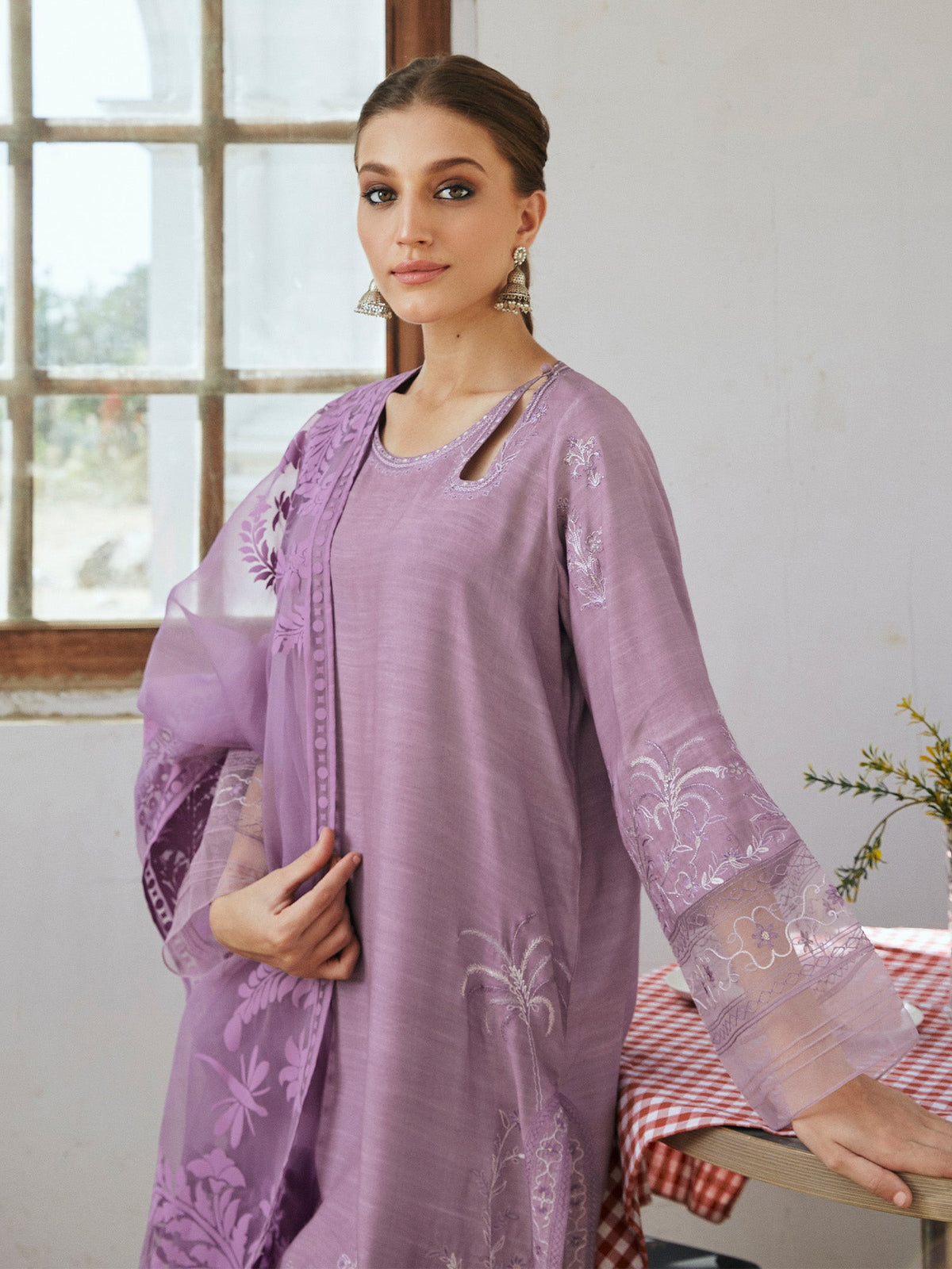 3-Piece Embroidered Suit